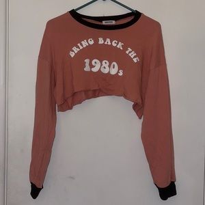 “Bring Back the 1980’s” Crop top shirt
